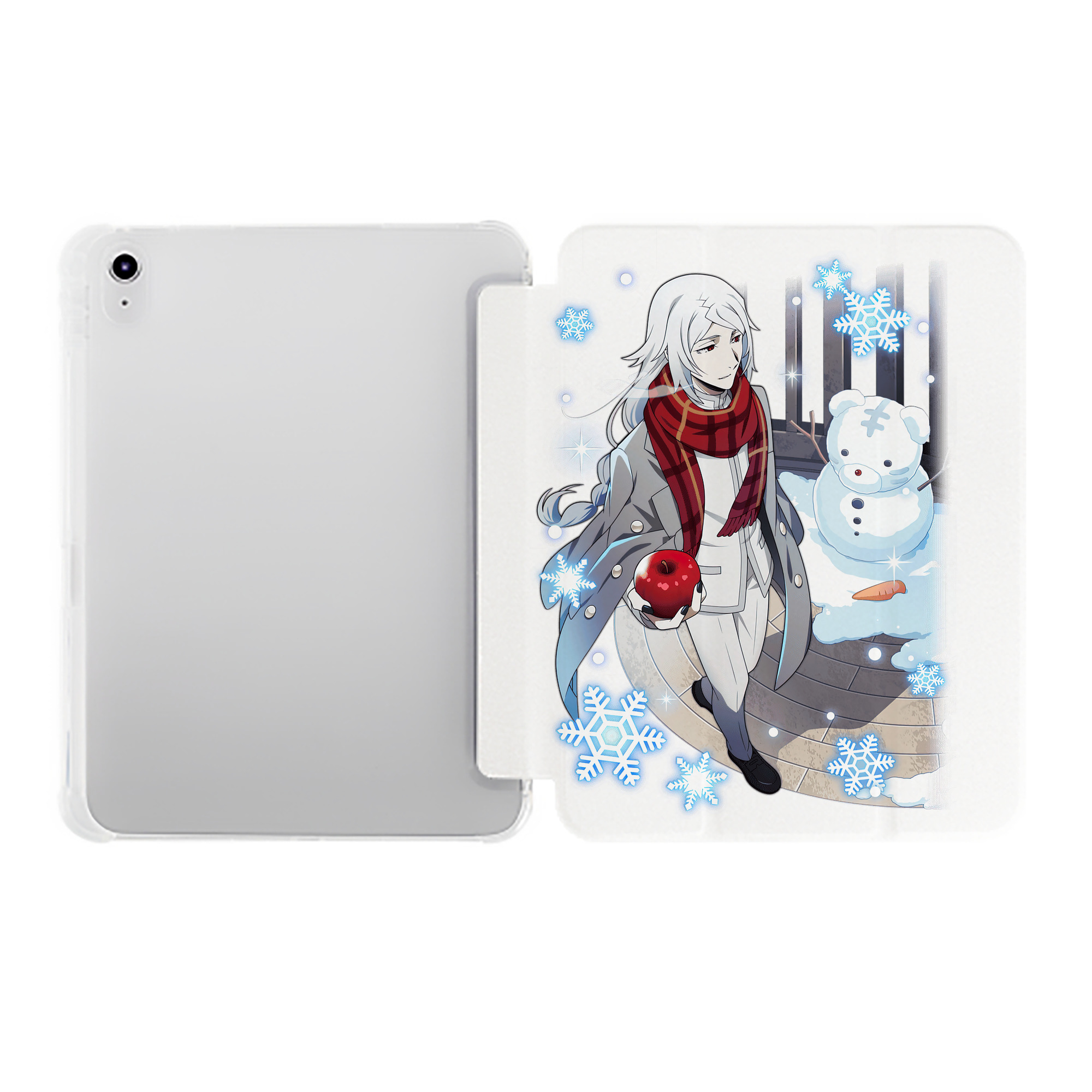 （画像用） 文豪ストレイドッグス Bungo Stray Dogs IPad ケース ペン収納付き 三つ折りスタンド PUレザー×シリコン 対応機種9.5/10.5/10.9インチ